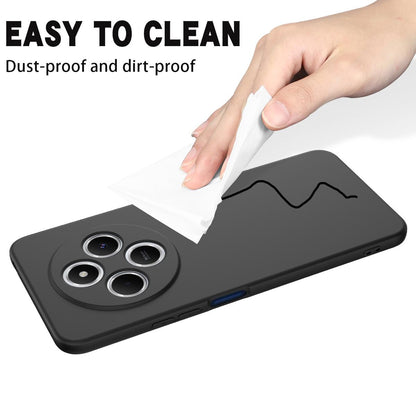 For Redmi 17C 4G 171mm Solid Color Liquid Silicone Dropproof Full Coverage Phone Case - Black - EDA006707135D