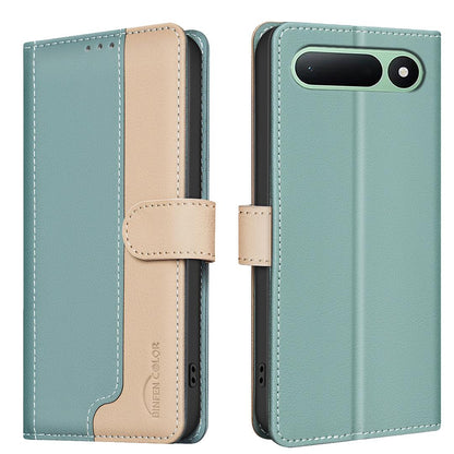 For Tecno Spark 50 5G Color Matching RFID Anti-theft Leather Phone Case - Green - EDA006707523A
