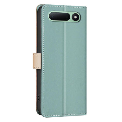 For Tecno Spark 50 5G Color Matching RFID Anti-theft Leather Phone Case - Green - EDA006707523A