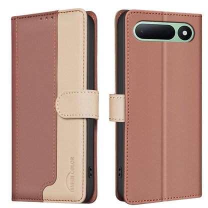 For Tecno Spark 50 5G Color Matching RFID Anti-theft Leather Phone Case - Brown - EDA006707523B