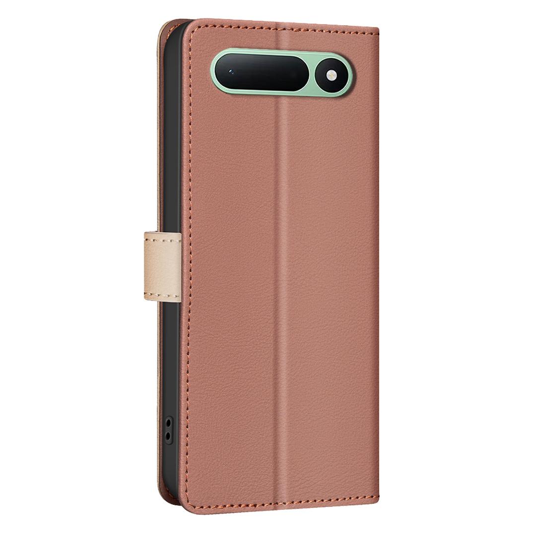 For Tecno Spark 50 5G Color Matching RFID Anti-theft Leather Phone Case - Brown - EDA006707523B