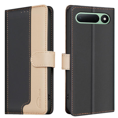 For Tecno Spark 50 5G Color Matching RFID Anti-theft Leather Phone Case - Black - EDA006707523C