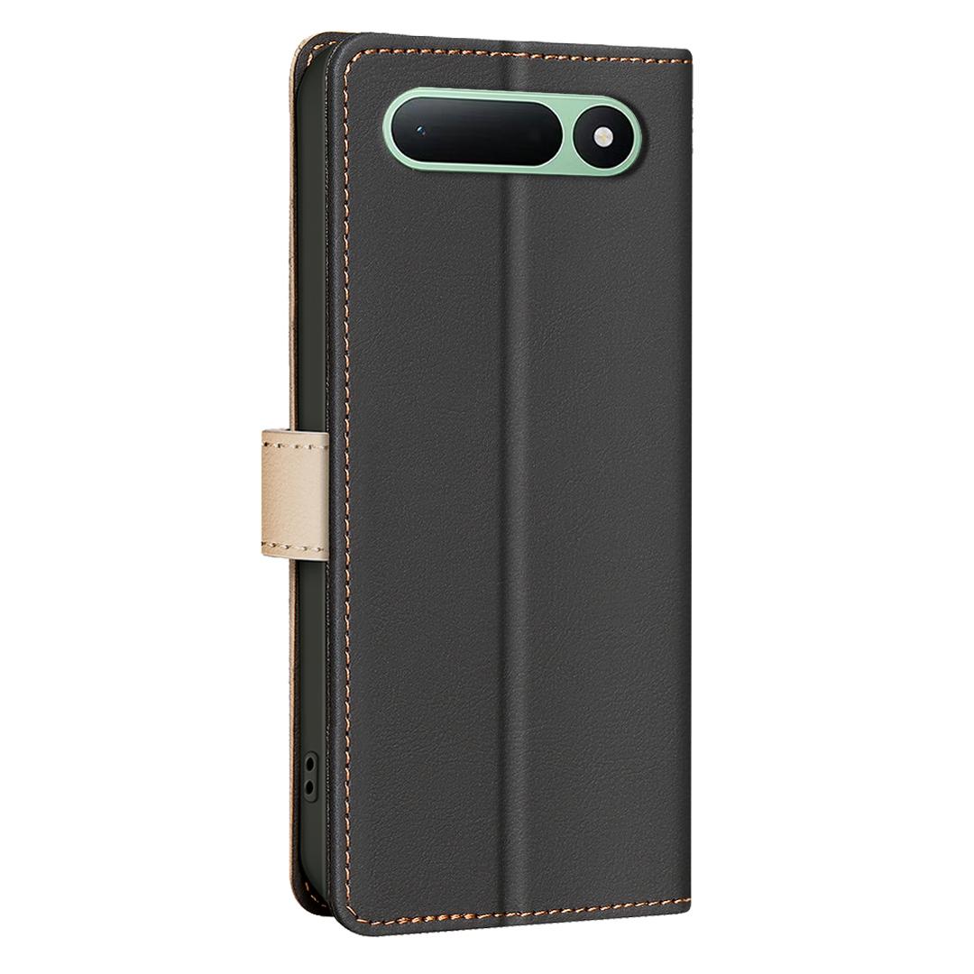 For Tecno Spark 50 5G Color Matching RFID Anti-theft Leather Phone Case - Black - EDA006707523C