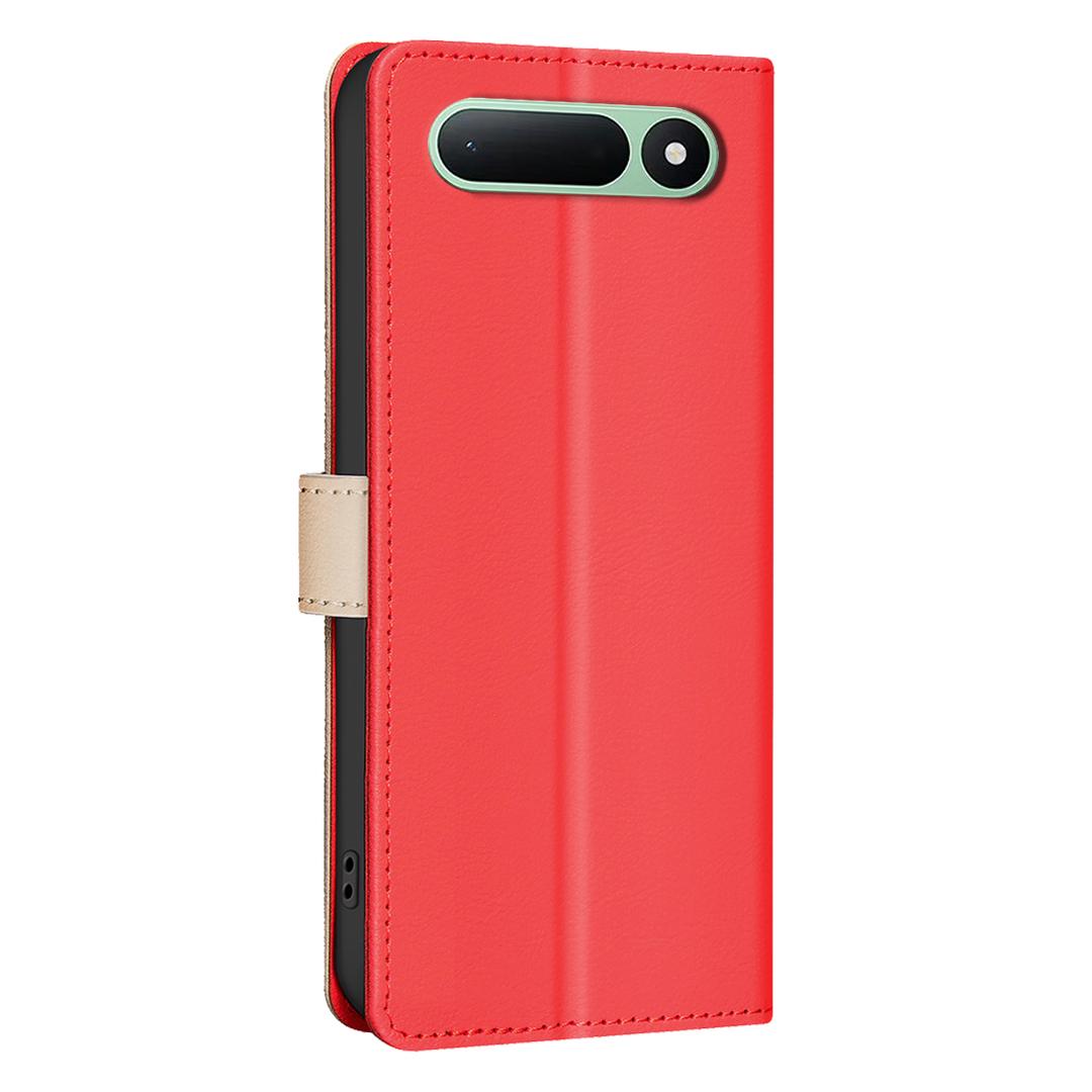 For Tecno Spark 50 5G Color Matching RFID Anti-theft Leather Phone Case - Red - EDA006707523D