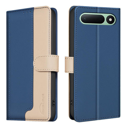 For Tecno Spark 50 5G Color Matching RFID Anti-theft Leather Phone Case - Blue - EDA006707523E