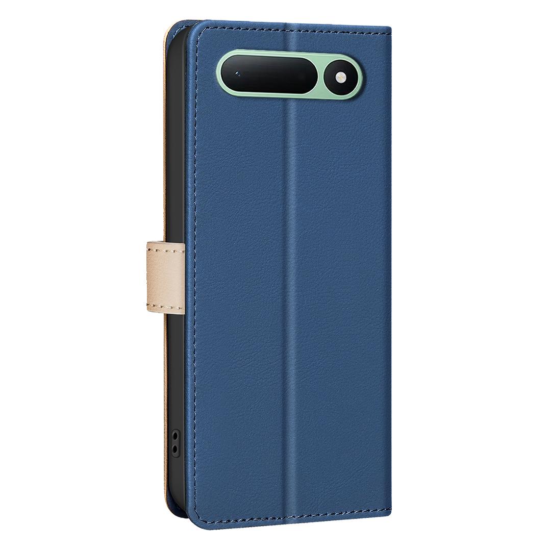 For Tecno Spark 50 5G Color Matching RFID Anti-theft Leather Phone Case - Blue - EDA006707523E