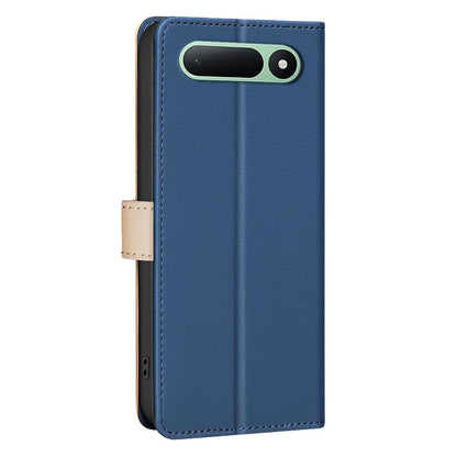 For Tecno Spark 50 5G Color Matching RFID Anti-theft Leather Phone Case - Blue - EDA006707523E