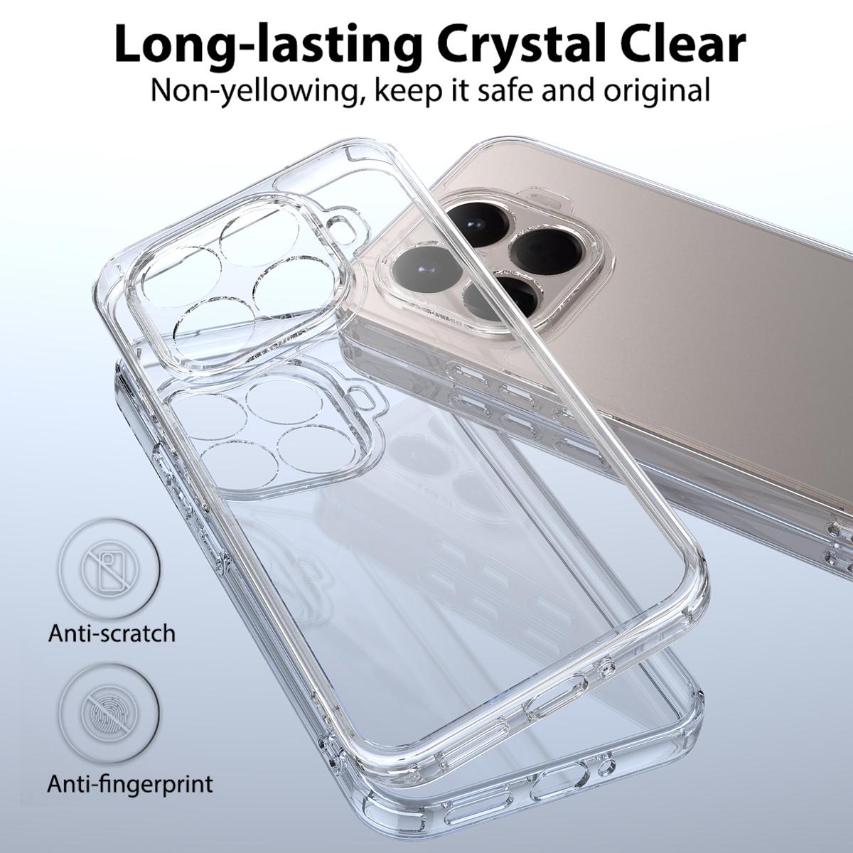 For Xiaomi 17T Pro 5G Scratchproof Acrylic TPU Phone Case - Transparent - EDA006707717A
