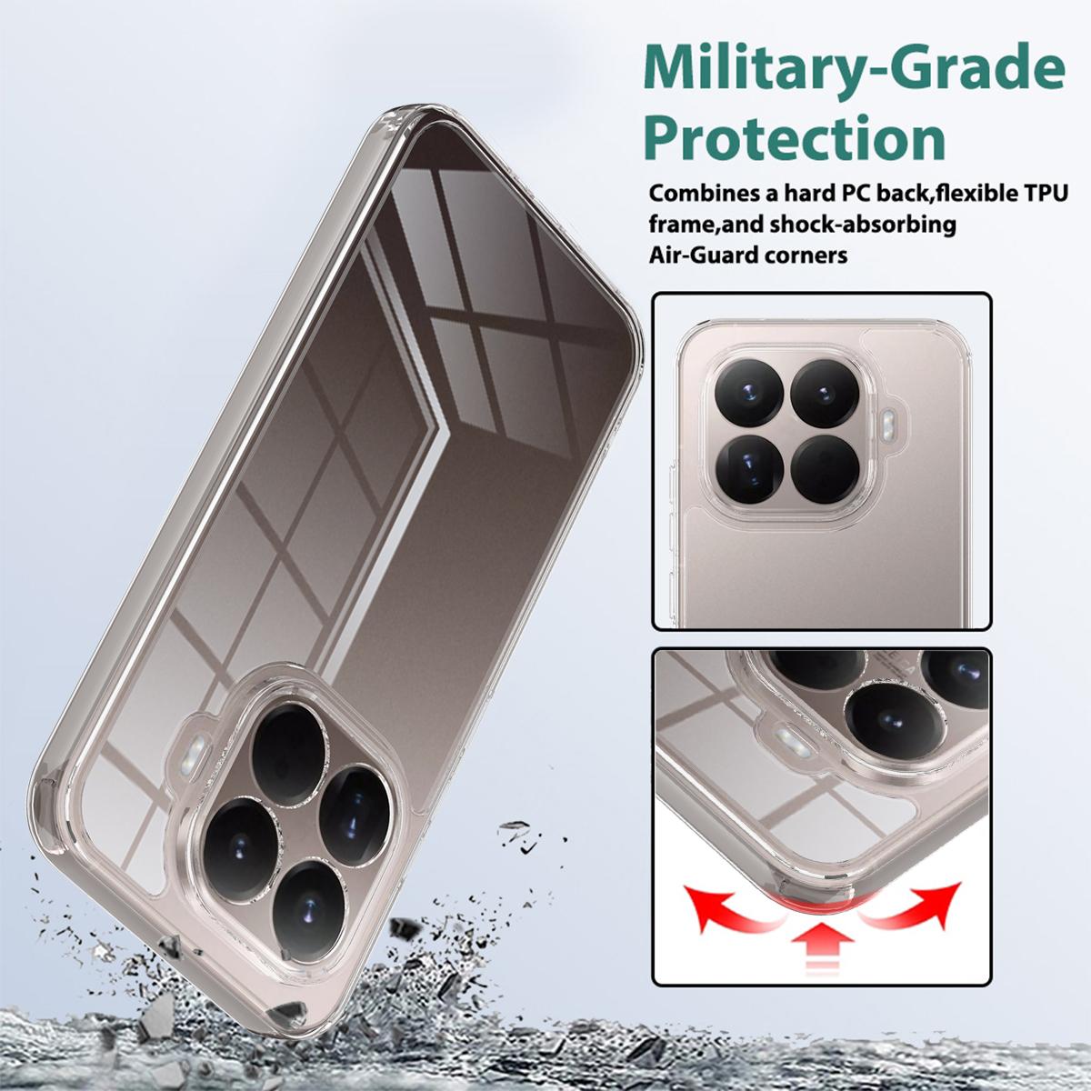 For Xiaomi 17T Pro 5G Scratchproof Acrylic TPU Phone Case - Transparent - EDA006707717A