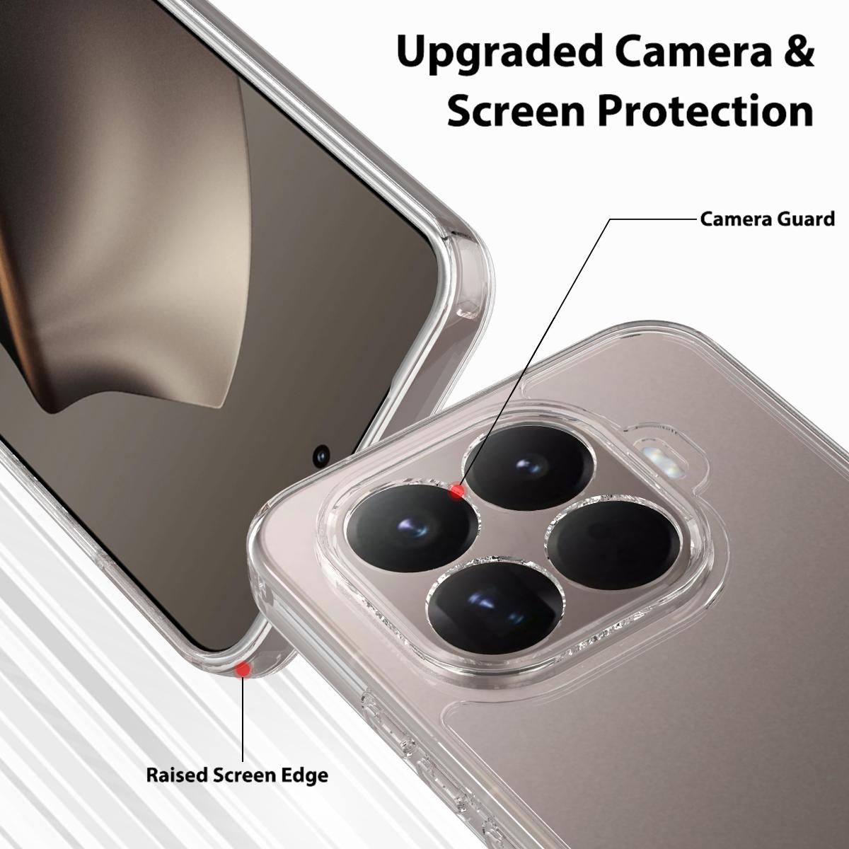 For Xiaomi 17T Pro 5G Scratchproof Acrylic TPU Phone Case - Transparent - EDA006707717A