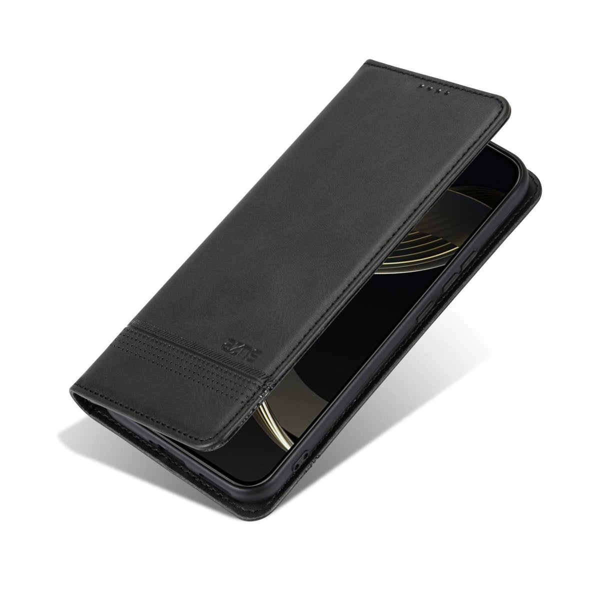 For Galaxy S26 FE 5G AZNS Magnetic Calf Texture Flip Leather Phone Case - Black - EDA006708810B
