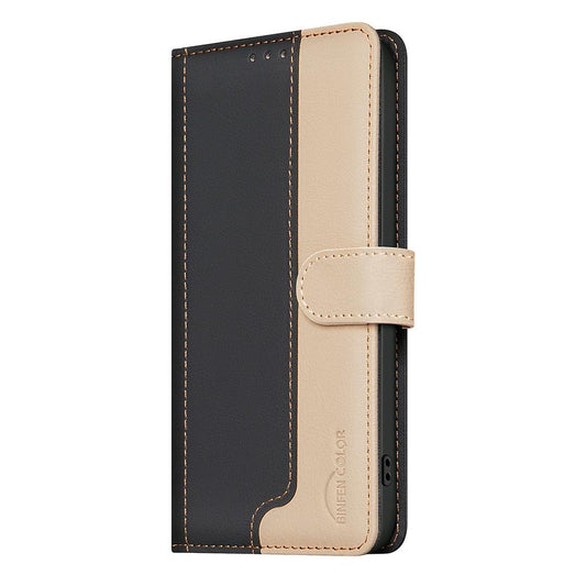 For OPPO Reno16/Reno16 Pro 5G Global Color Matching RFID Anti-theft Leather Phone Case - Black - EDA006709024C