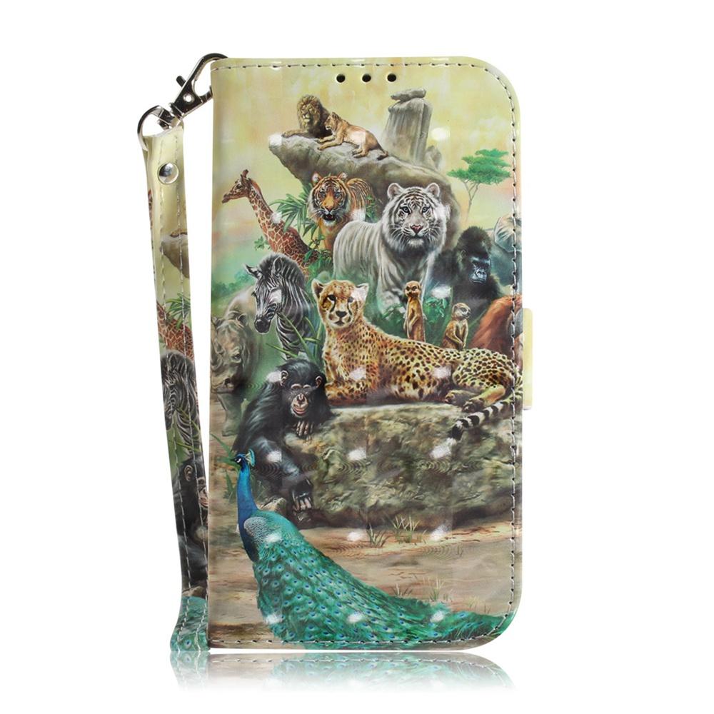 For Redmi Turbo 4 Pro / Xiaomi Poco F7 3D Colored Flip Leather Phone Case - Zoo - EDA006710717B