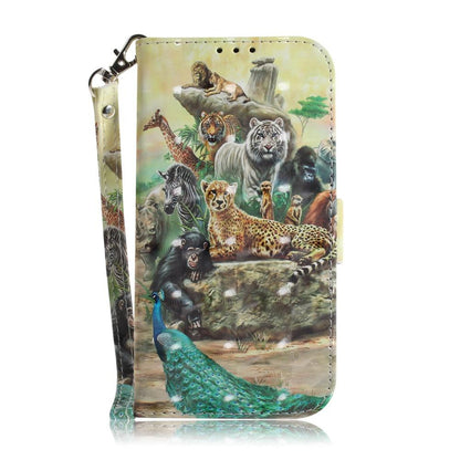 For Redmi Turbo 4 Pro / Xiaomi Poco F7 3D Colored Flip Leather Phone Case - Zoo - EDA006710717B