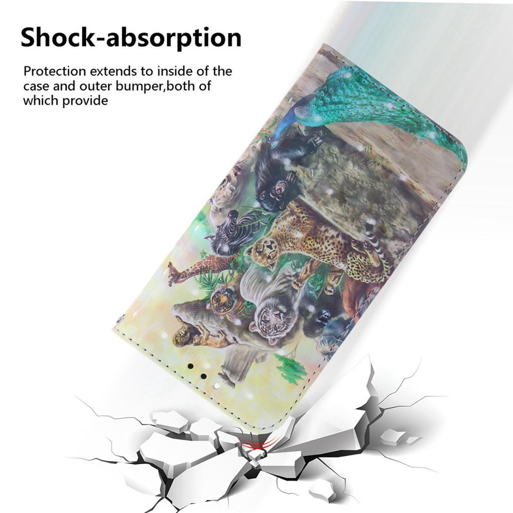 For Redmi Turbo 4 Pro / Xiaomi Poco F7 3D Colored Flip Leather Phone Case - Zoo - EDA006710717B
