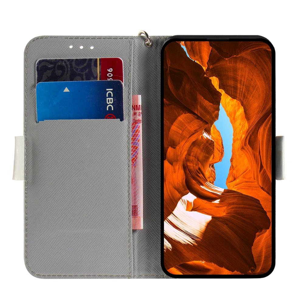 For Redmi Turbo 4 Pro / Xiaomi Poco F7 3D Colored Flip Leather Phone Case - Watercolor Flower - EDA006710717C