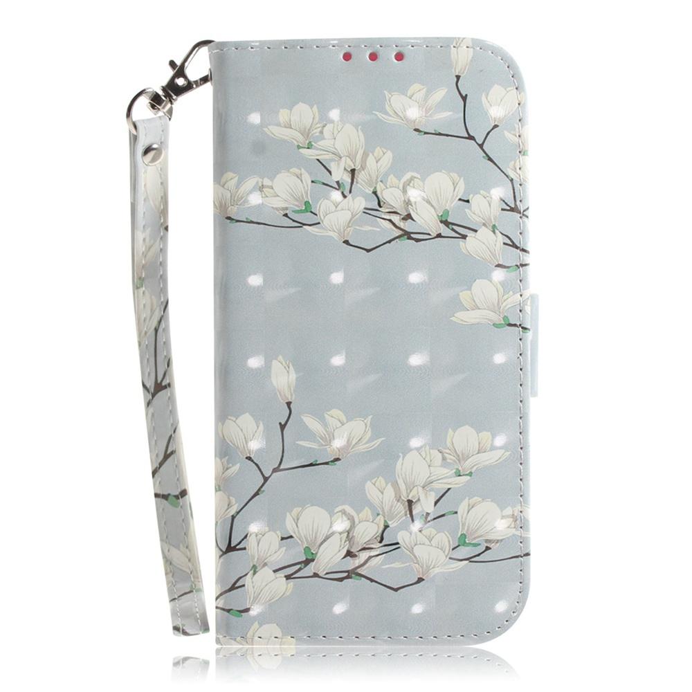 For Redmi Turbo 4 Pro / Xiaomi Poco F7 3D Colored Flip Leather Phone Case - Magnolia - EDA006710717D
