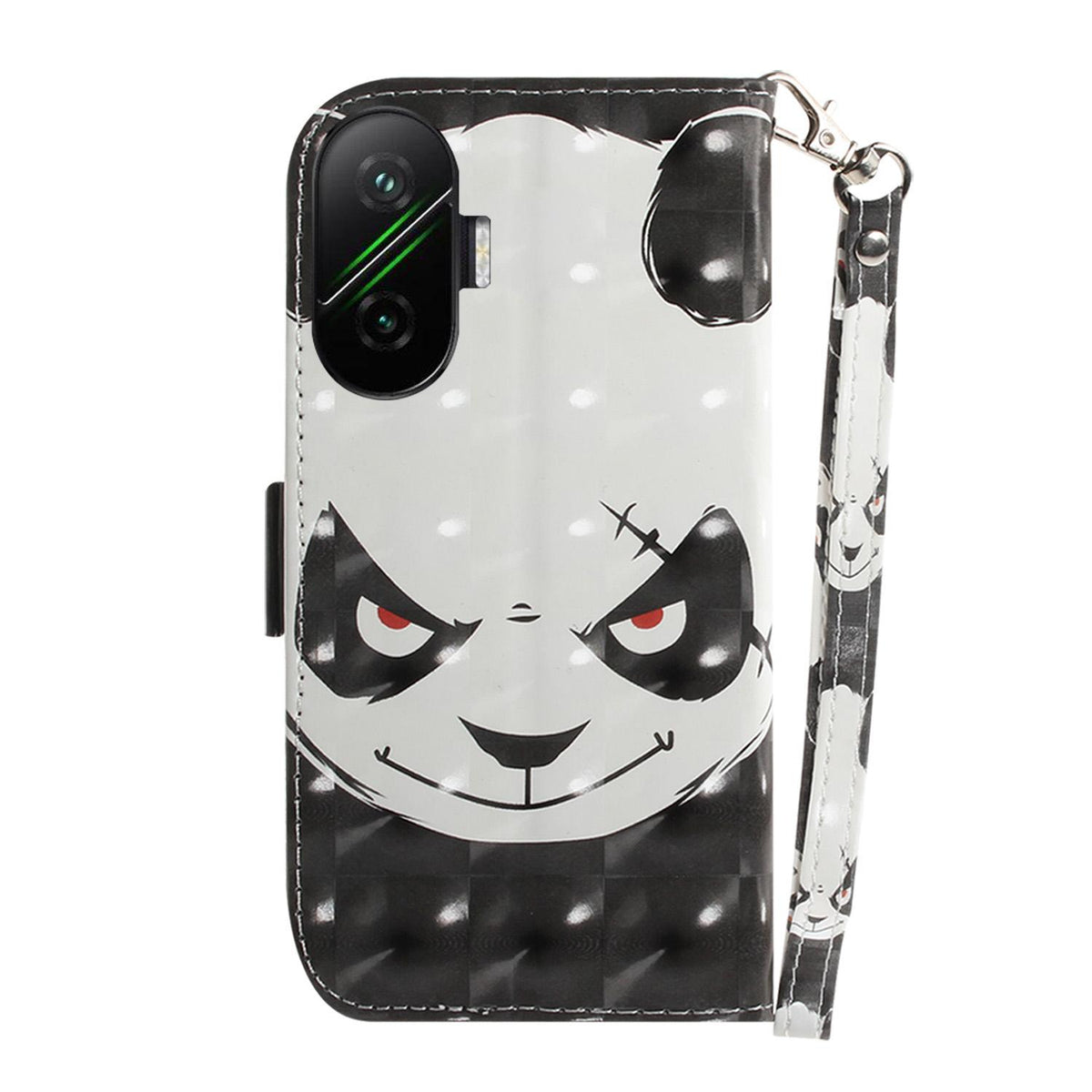 For Redmi Turbo 4 Pro / Xiaomi Poco F7 3D Colored Flip Leather Phone Case - Angry Bear - EDA006710717F