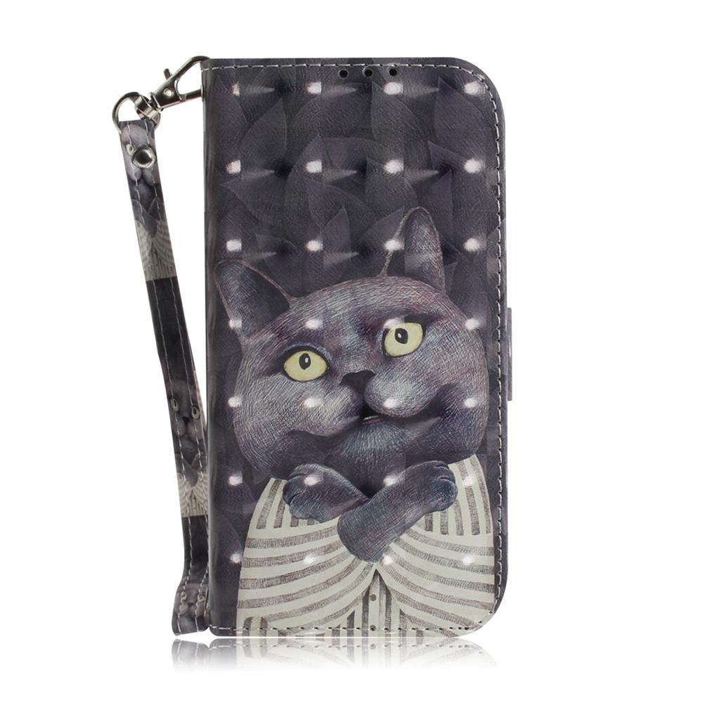 For Redmi Turbo 4 Pro / Xiaomi Poco F7 3D Colored Flip Leather Phone Case - Hug Cat - EDA006710717H