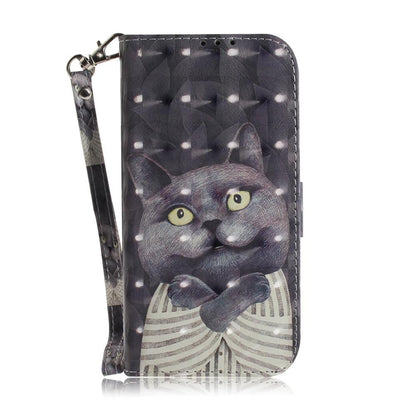 For Redmi Turbo 4 Pro / Xiaomi Poco F7 3D Colored Flip Leather Phone Case - Hug Cat - EDA006710717H