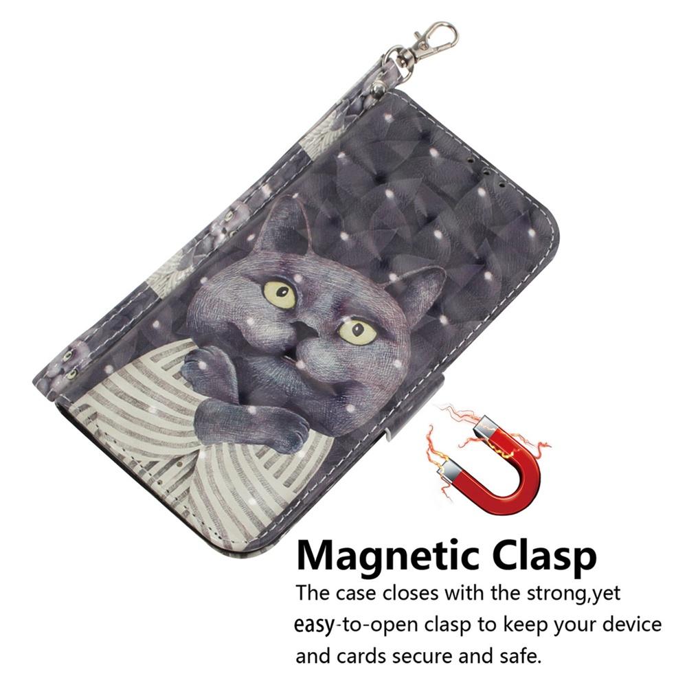 For Redmi Turbo 4 Pro / Xiaomi Poco F7 3D Colored Flip Leather Phone Case - Hug Cat - EDA006710717H