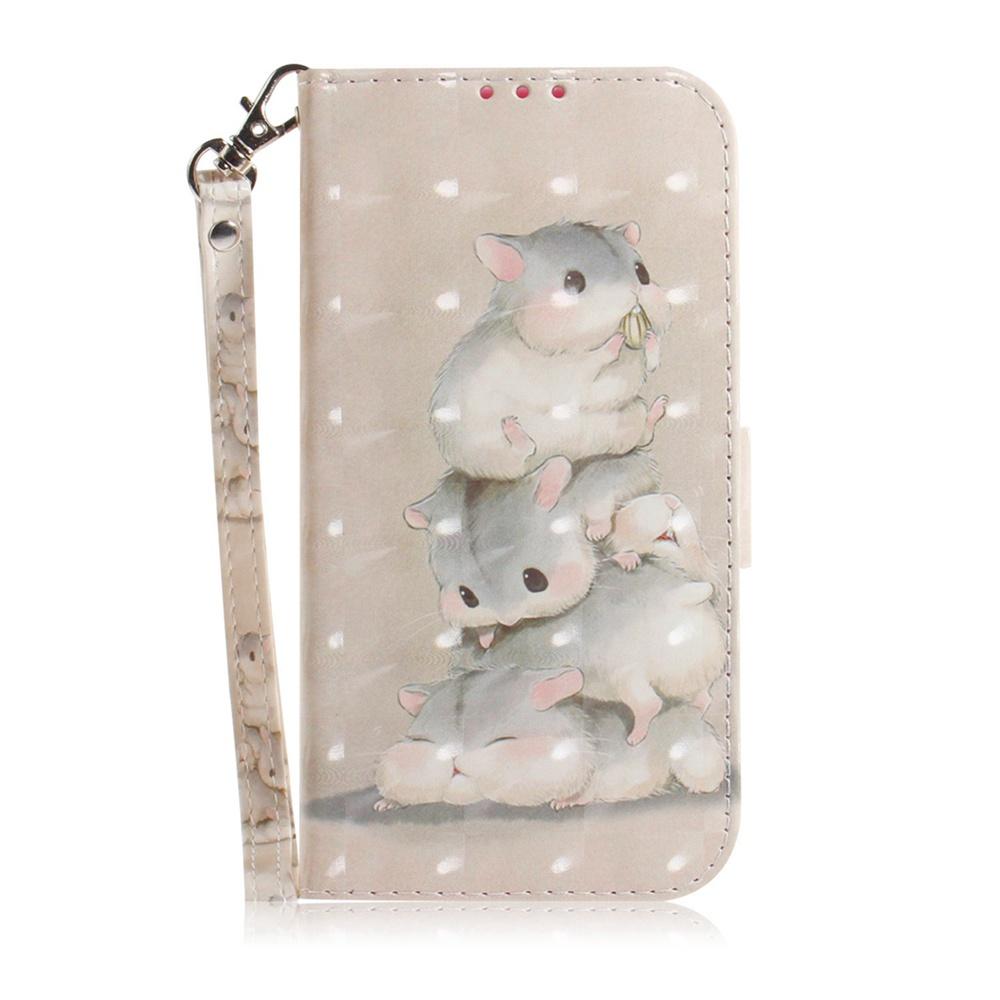 For Redmi Turbo 4 Pro / Xiaomi Poco F7 3D Colored Flip Leather Phone Case - Squirrels - EDA006710717I