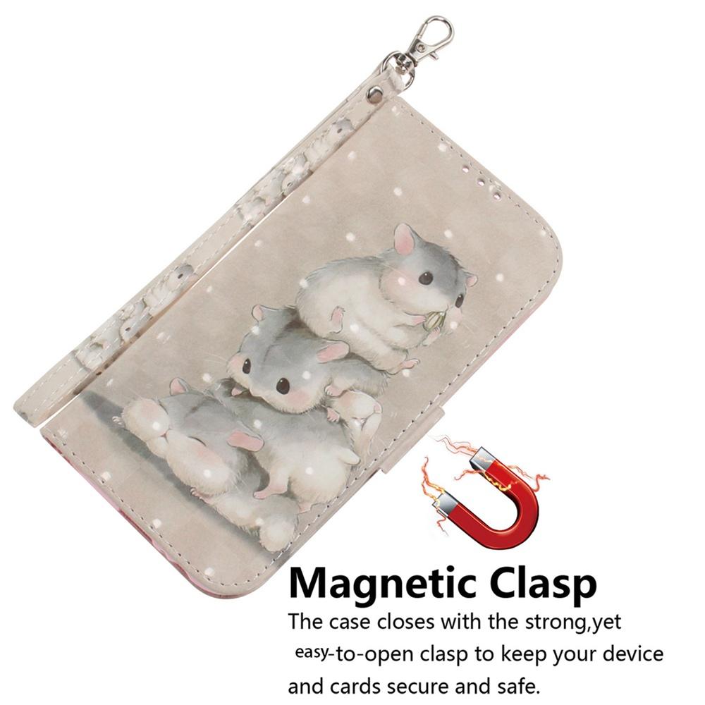 For Redmi Turbo 4 Pro / Xiaomi Poco F7 3D Colored Flip Leather Phone Case - Squirrels - EDA006710717I