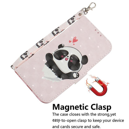 For Redmi Turbo 4 Pro / Xiaomi Poco F7 3D Colored Flip Leather Phone Case - Heart Panda - EDA006710717J