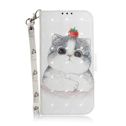 For Redmi Turbo 4 Pro / Xiaomi Poco F7 3D Colored Flip Leather Phone Case - Cute Cat - EDA006710717L