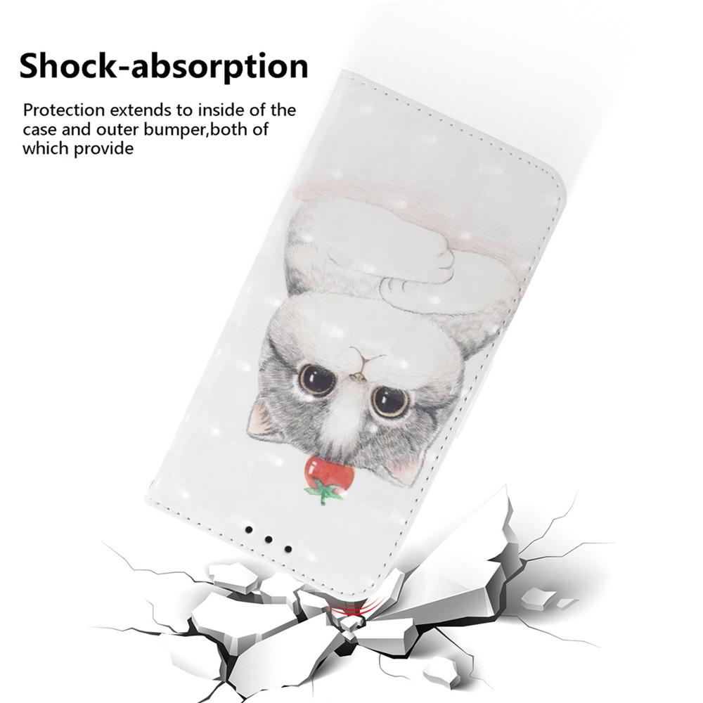 For Redmi Turbo 4 Pro / Xiaomi Poco F7 3D Colored Flip Leather Phone Case - Cute Cat - EDA006710717L