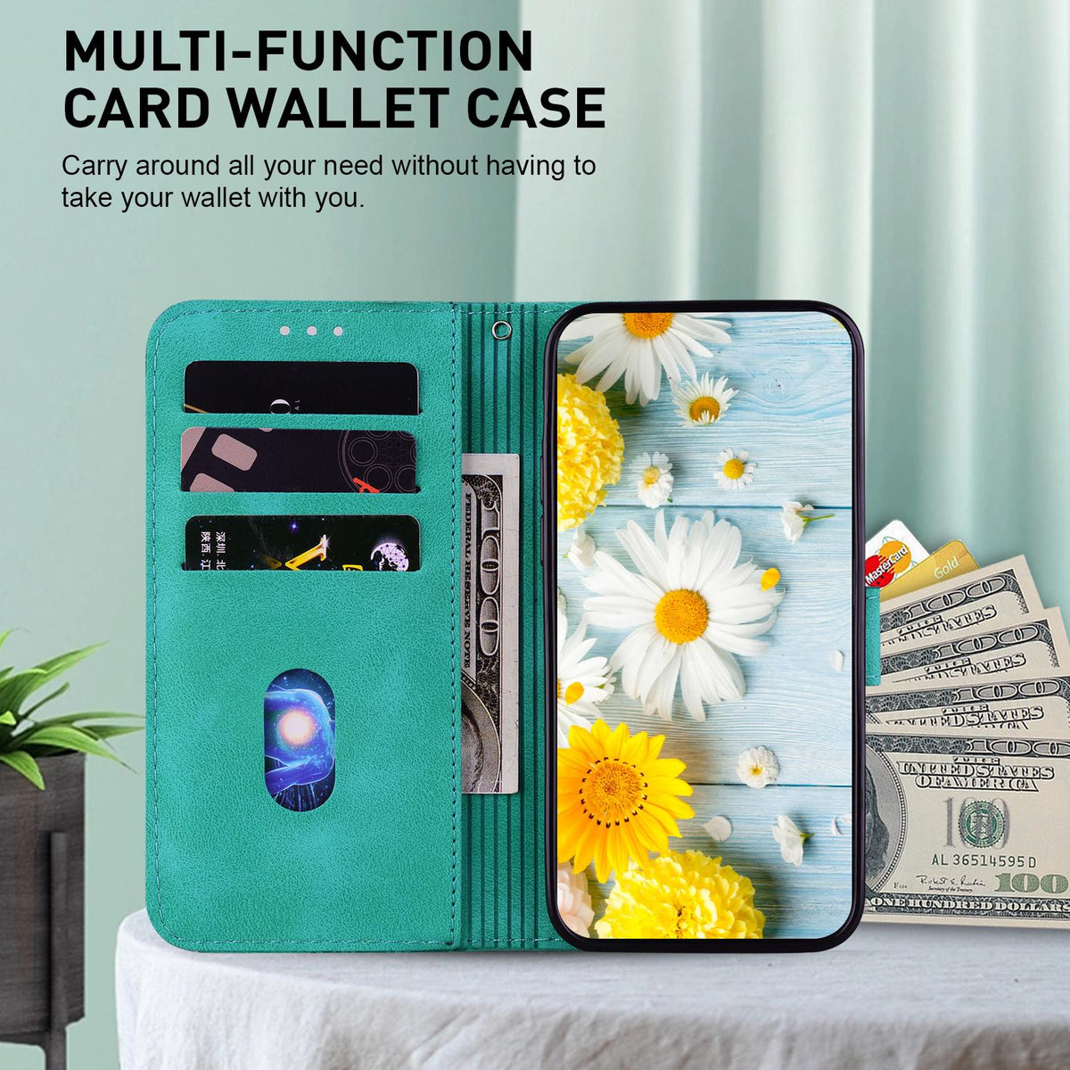 For Redmi Note 17 Pro Max / Note 17 Pro+ 5G Lily Embossed Leather Phone Case - Green - EDA006711027A