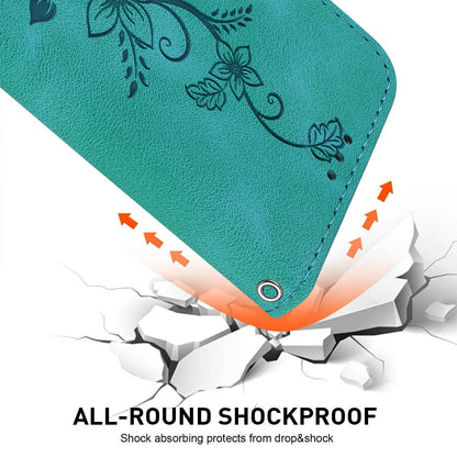 For Redmi Note 17 Pro Max / Note 17 Pro+ 5G Lily Embossed Leather Phone Case - Green - EDA006711027A
