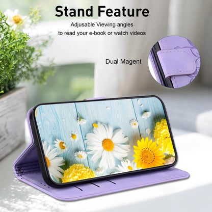 For Redmi Note 17 Pro Max / Note 17 Pro+ 5G Lily Embossed Leather Phone Case - Purple - EDA006711027B