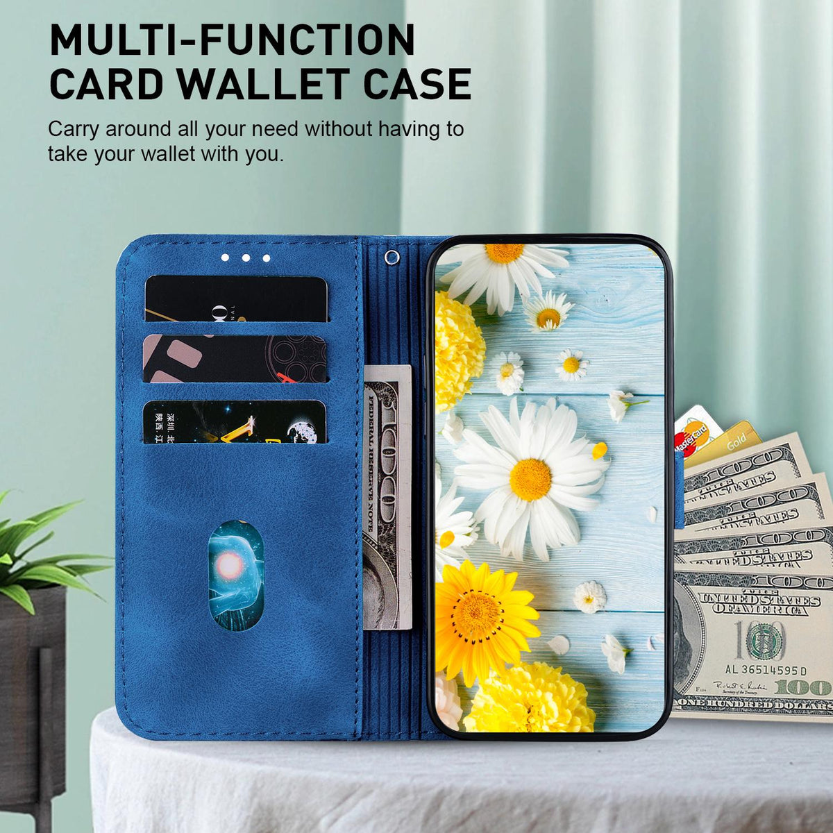 For Redmi Note 17 Pro Max / Note 17 Pro+ 5G Lily Embossed Leather Phone Case - Dark Blue - EDA006711027D
