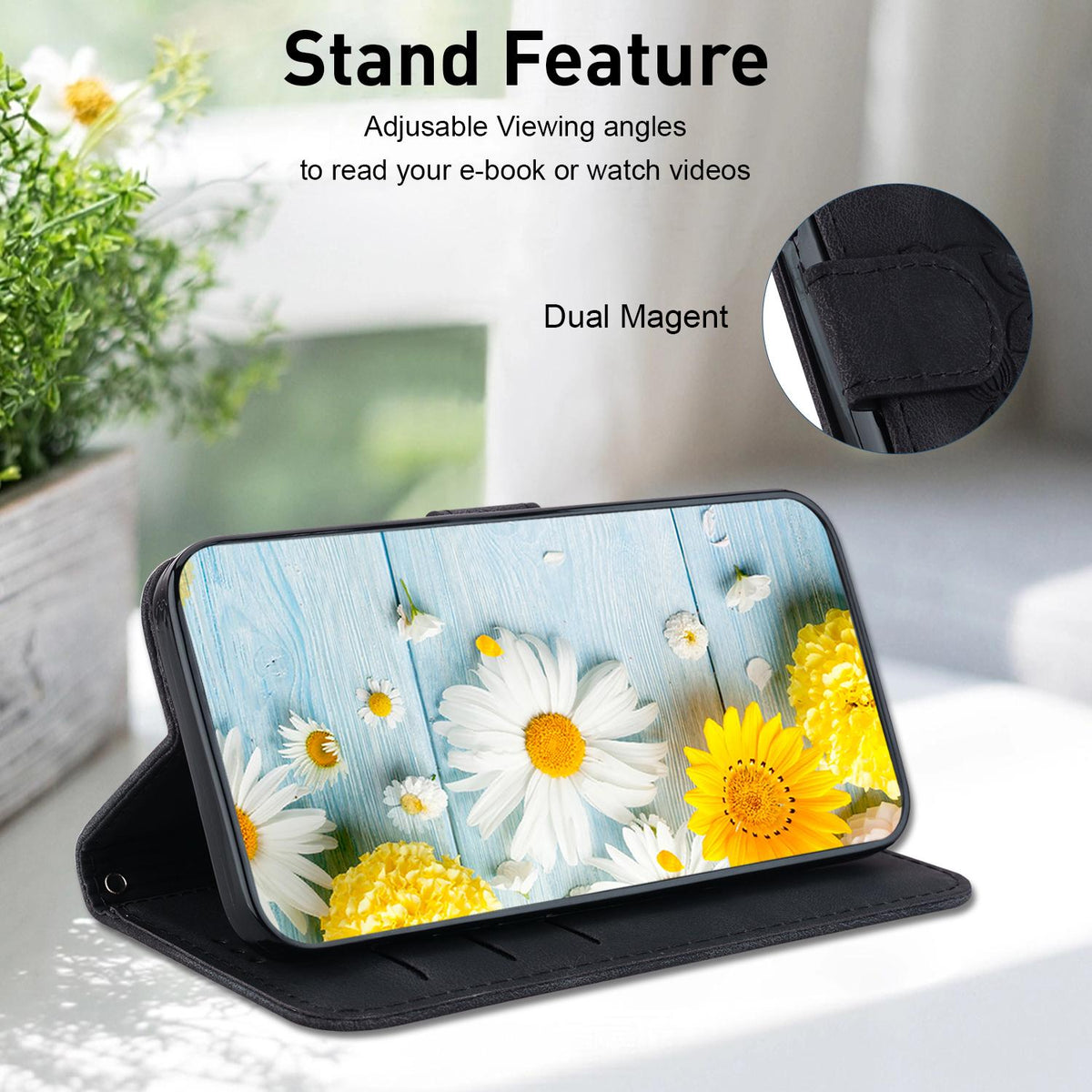 For Redmi Note 17 Pro Max / Note 17 Pro+ 5G Lily Embossed Leather Phone Case - Black - EDA006711027F
