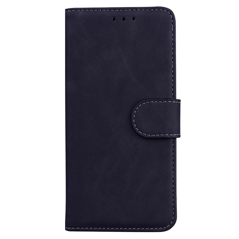 For Redmi Turbo 4 Pro / Xiaomi Poco F7 Skin Feel Pure Color Flip Leather Phone Case - Black - EDA006713322F