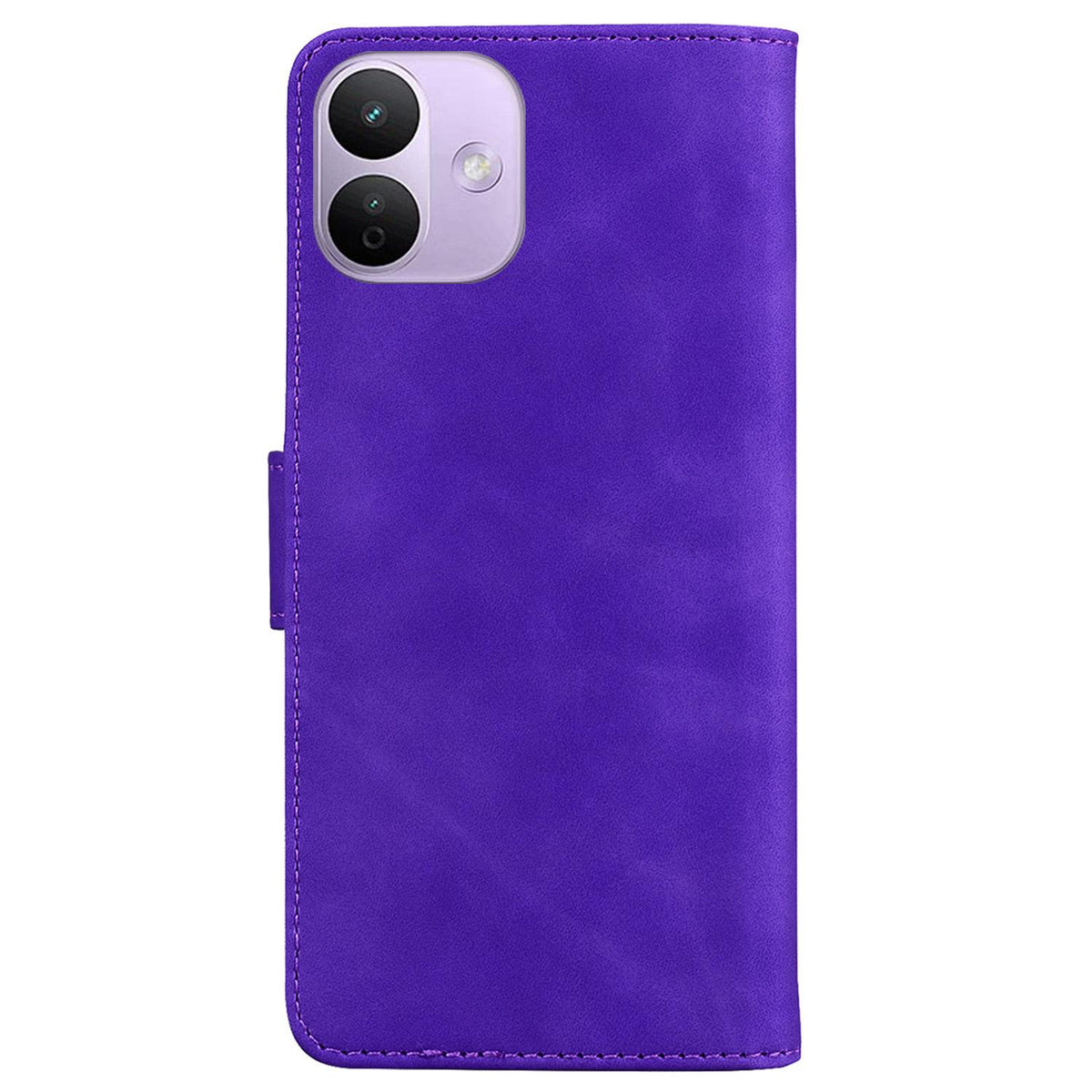 For Redmi Note 17 5G Global 169.7mmmm Skin Feel Pure Color Flip Leather Phone Case - Purple - EDA006713325A
