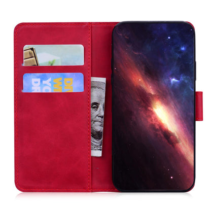 For Redmi Note 17 5G Global 169.7mmmm Skin Feel Pure Color Flip Leather Phone Case - Red - EDA006713325B