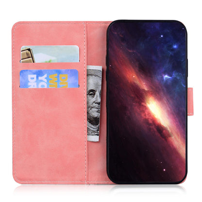 For Redmi Note 17 5G Global 169.7mmmm Skin Feel Pure Color Flip Leather Phone Case - Pink - EDA006713325D