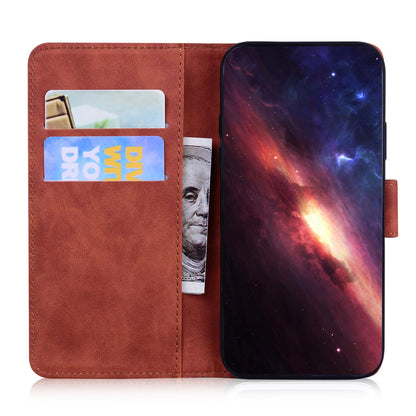 For Redmi Note 17 5G Global 169.7mmmm Skin Feel Pure Color Flip Leather Phone Case - Brown - EDA006713325E