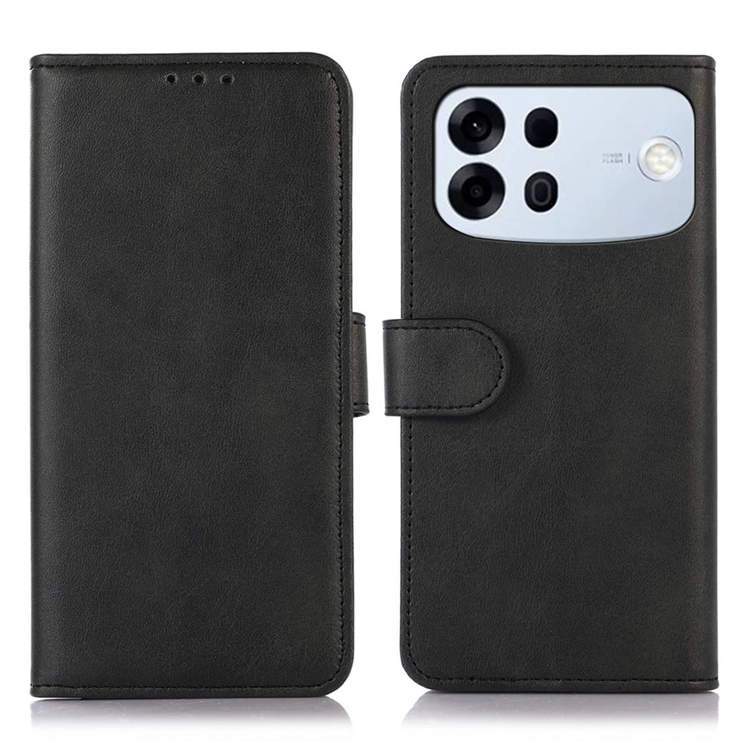 For OPPO A7 Pro Max 5G Cow Texture Flip Leather Phone Case(Black)