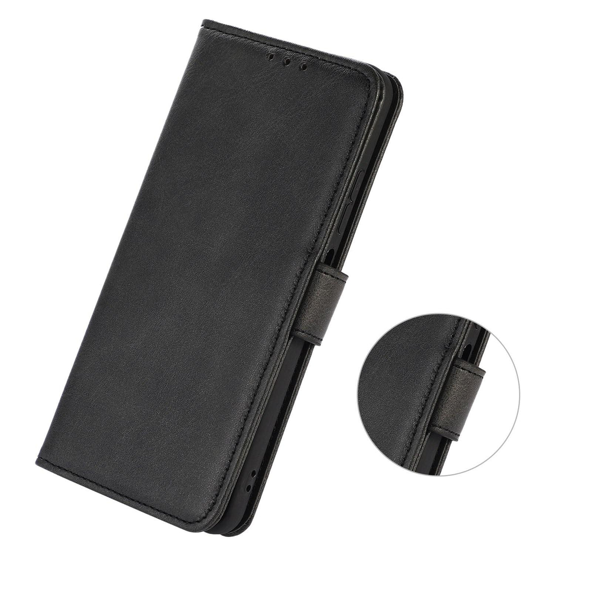 For OPPO A7 Pro Max 5G Cow Texture Flip Leather Phone Case - Black - EDA006714704A