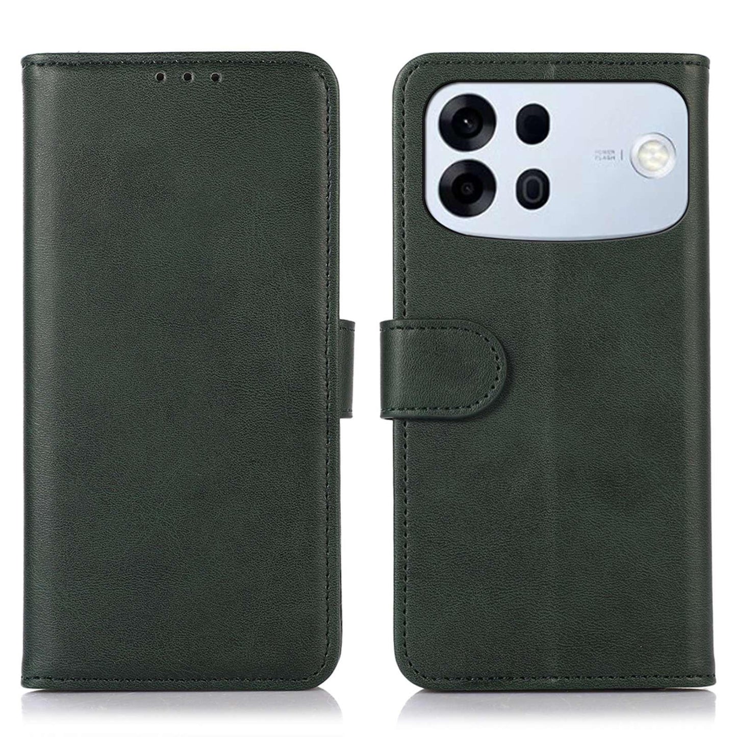 For OPPO A7 Pro Max 5G Cow Texture Flip Leather Phone Case(Green)