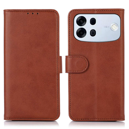 For OPPO A7 Pro Max 5G Cow Texture Flip Leather Phone Case(Brown)