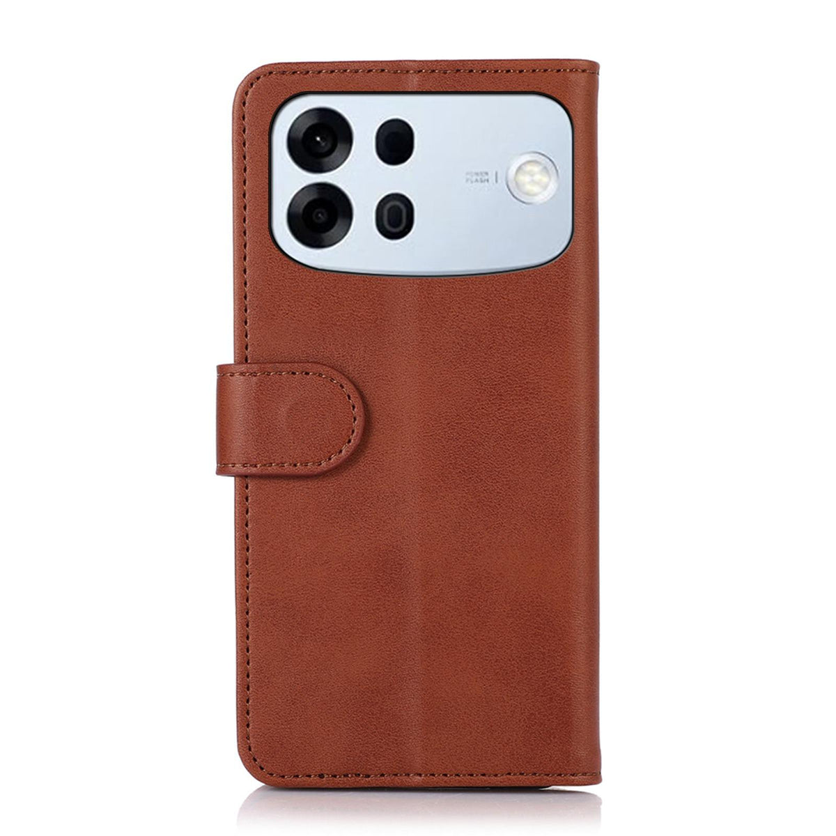 For OPPO A7 Pro Max 5G Cow Texture Flip Leather Phone Case - Brown - EDA006714704D