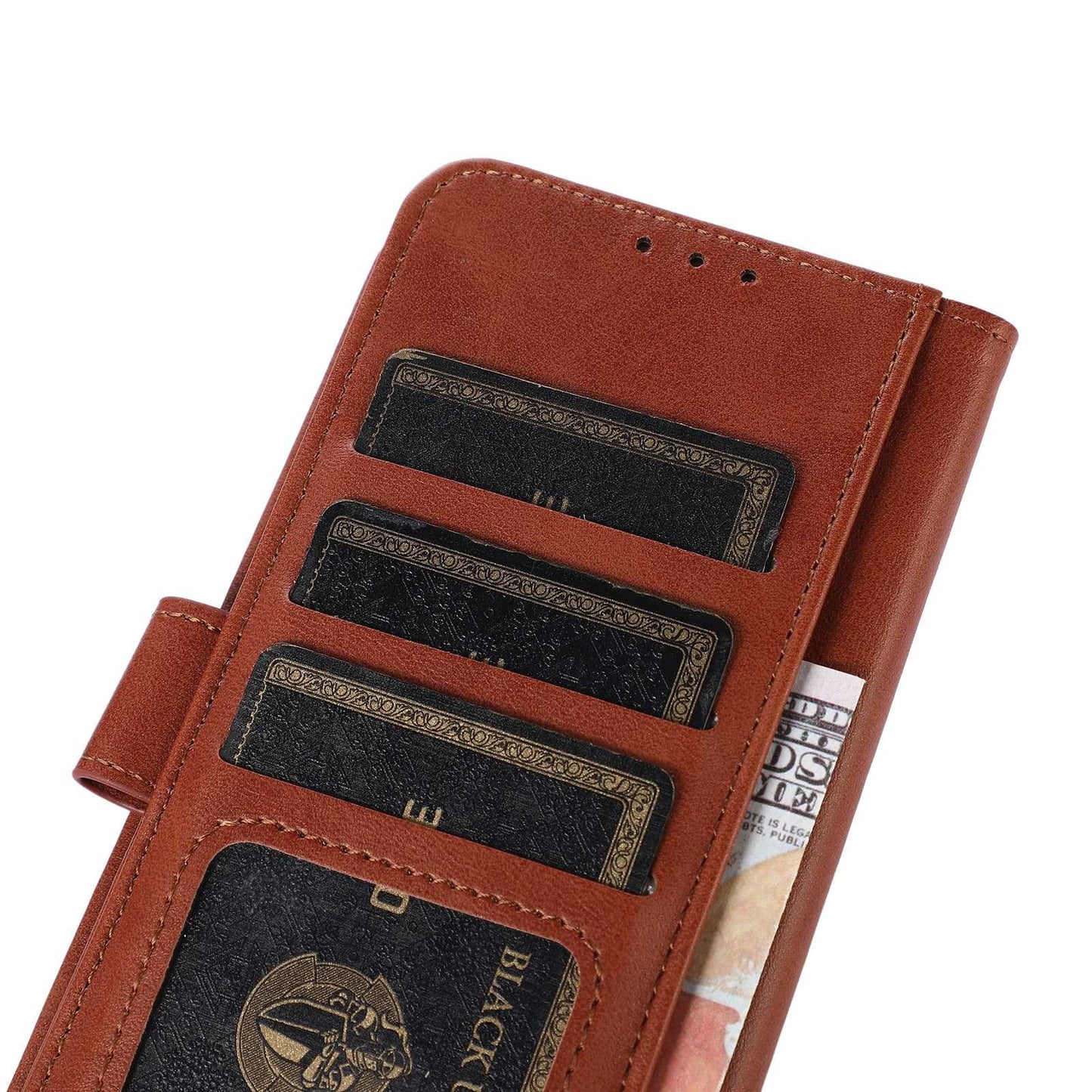 For OPPO A7 Pro Max 5G Cow Texture Flip Leather Phone Case(Brown)