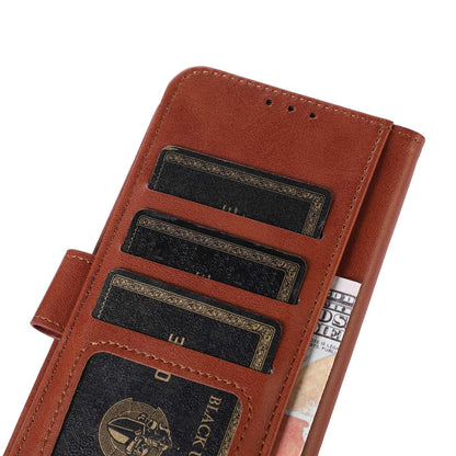 For OPPO A7 Pro Max 5G Cow Texture Flip Leather Phone Case(Brown)