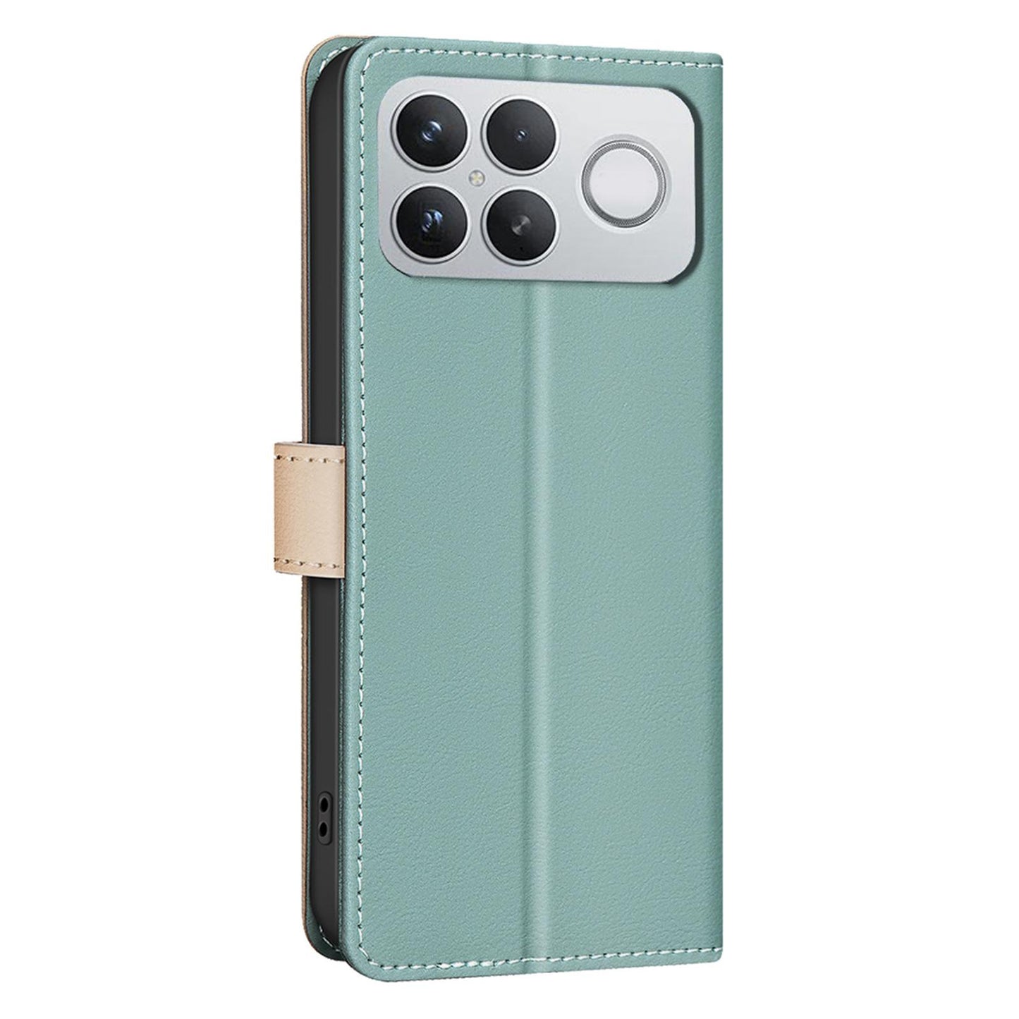 For Redmi K90 Pro Max/Poco F8 Ultra Color Matching RFID Anti-theft Leather Phone Case(Green)
