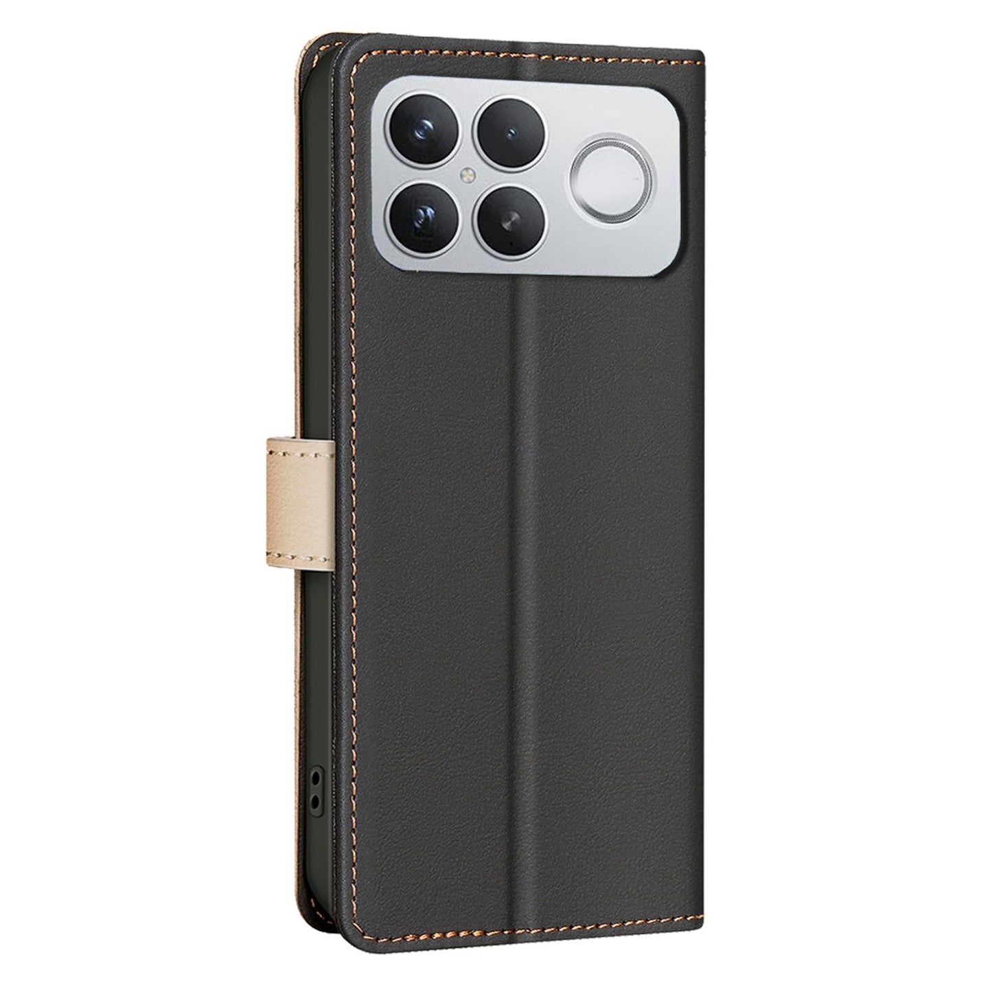 For Redmi K90 Pro Max/Poco F8 Ultra Color Matching RFID Anti-theft Leather Phone Case(Black)