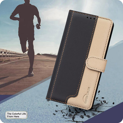 For Redmi K90 Pro Max/Poco F8 Ultra Color Matching RFID Anti-theft Leather Phone Case(Black)